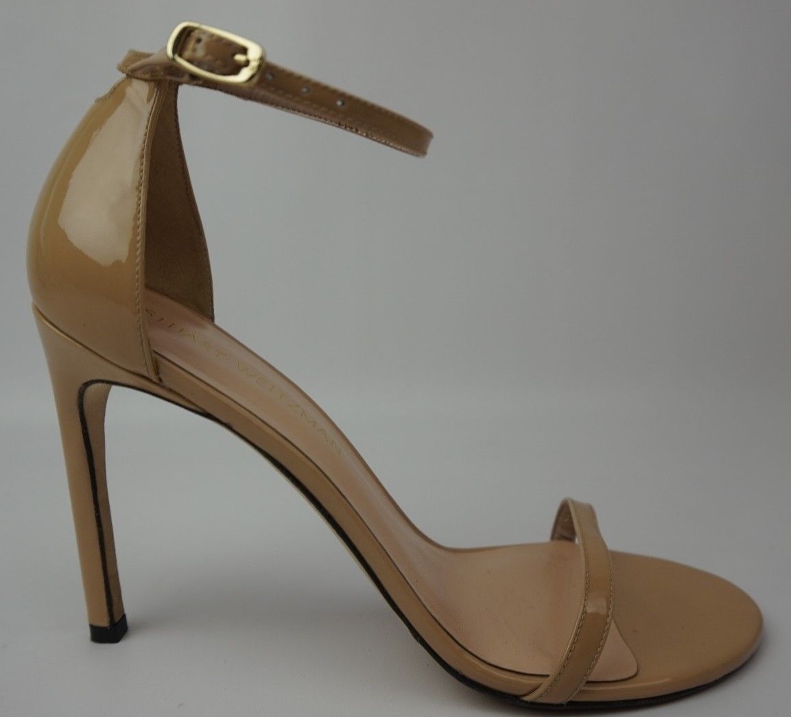 Stuart Weitzman nudistsong y Correa Adobe en el Tobillo Sandalia Tacón Adobe Correa anilina Patente Talla 9.5 a65633 Stuart Weitzman nudistsong y Correa Adobe en el Tobillo Sandalia Tacón Adobe Correa anilina Patente Talla 9.5 a65633