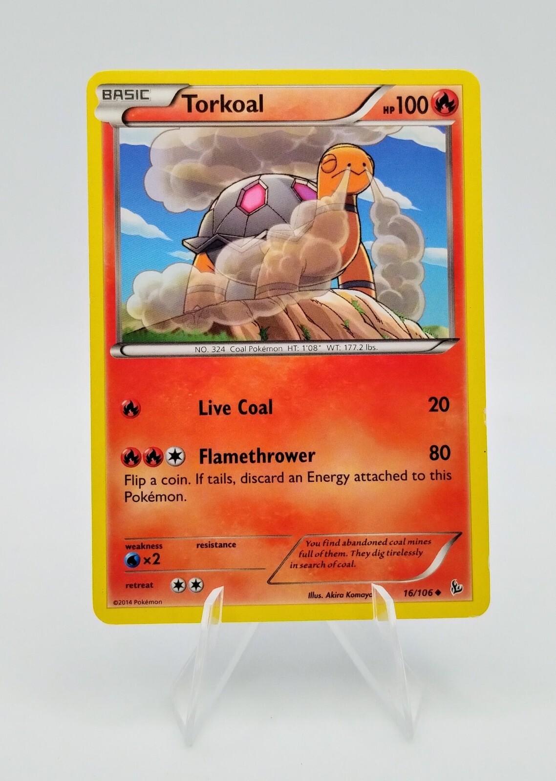 Torkoal 16/106 XY Flashfire 2014 Pokemon Card