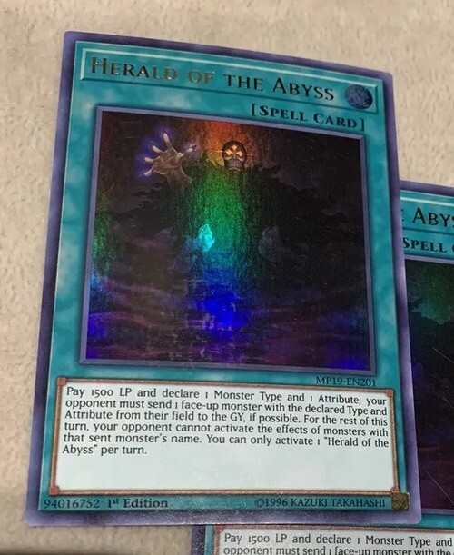 Carte YU-GI-OH SOFU-FR063 Héraut Des Abysses Super Rare NEUF FR