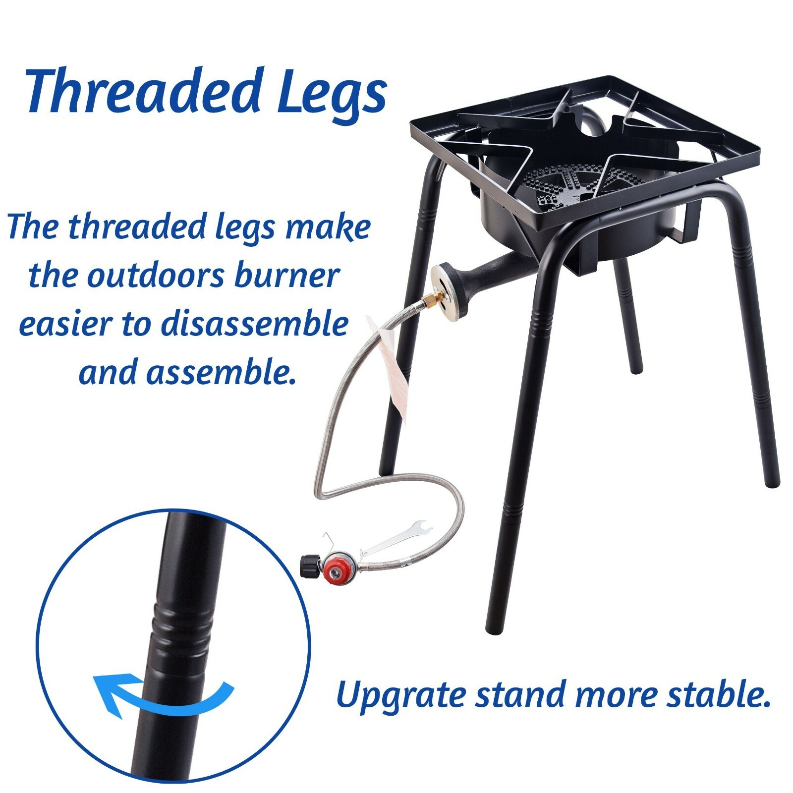 200,000 BTU. Single Burner Propane Stove Propane Burner Outdoor Camping