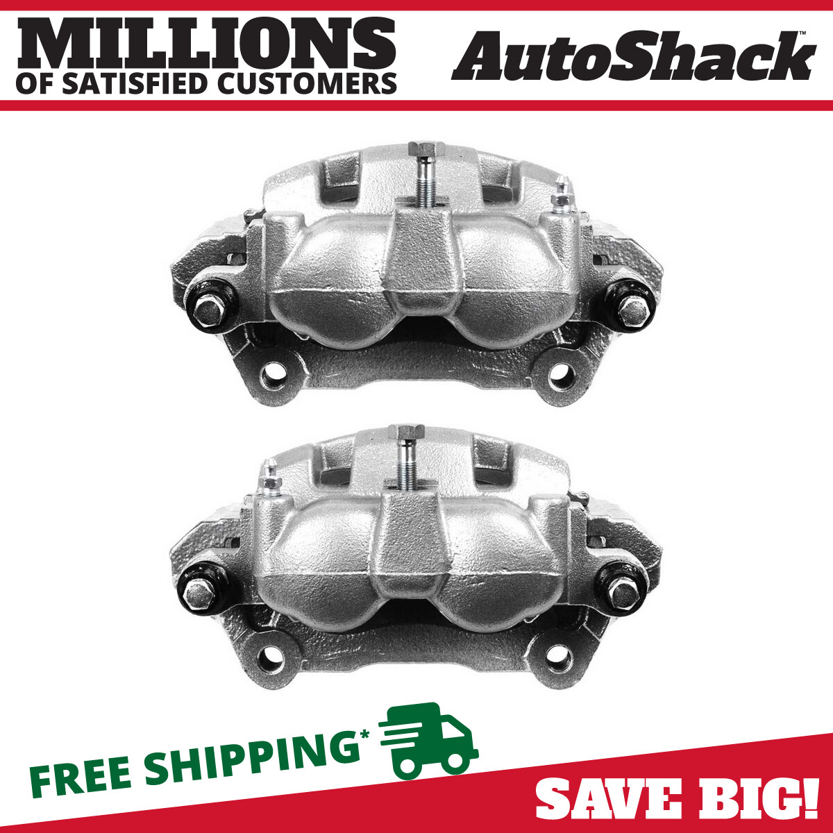 Rear Brake Calipers w/ Bracket Pair 2 for Dodge Ram 1500 Ram 2500 Ram