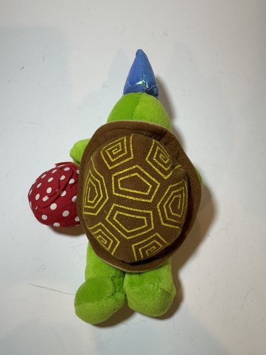 Juguete de peluche vintage Franklin la tortuga cumpleaños 7" - Imagen 2 de 2