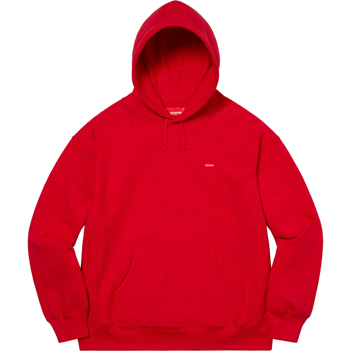 New Supreme Small Box Hooded Logo Sweatshirt Red Size Small