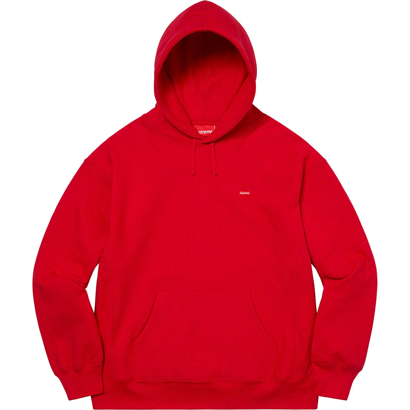 Neuf Supreme Small Box logo à capuche rouge taille S 