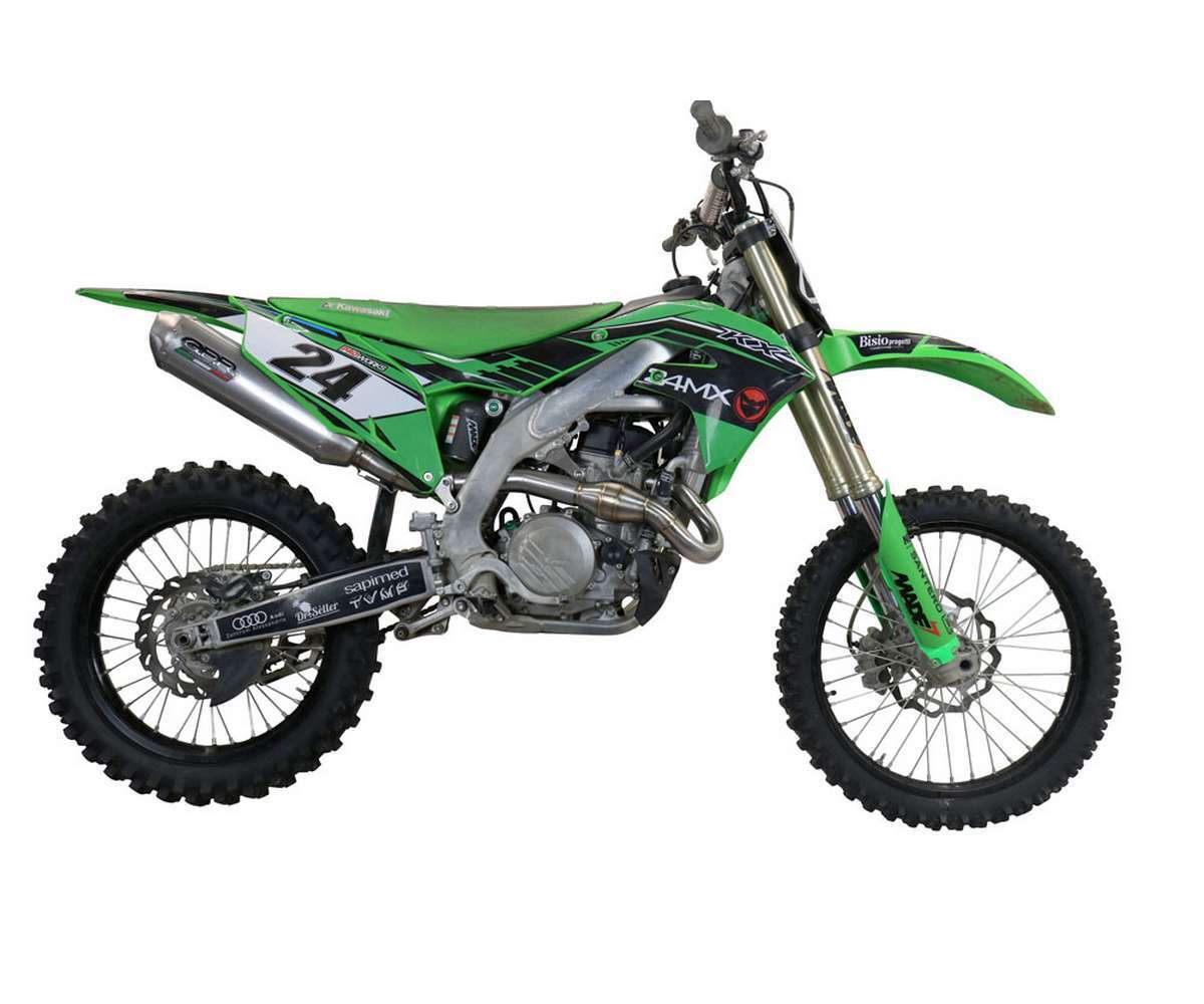 Full System Exhaust GPR Pentacross Titanium Racing Kawasaki Kx 450 X 2021 2023