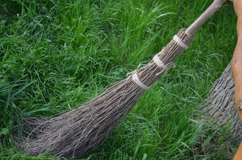 Pagan Besom Broom , Natural Witch's Broom, Halloween Pagan broom, Rustic wedding - Picture 9 of 10