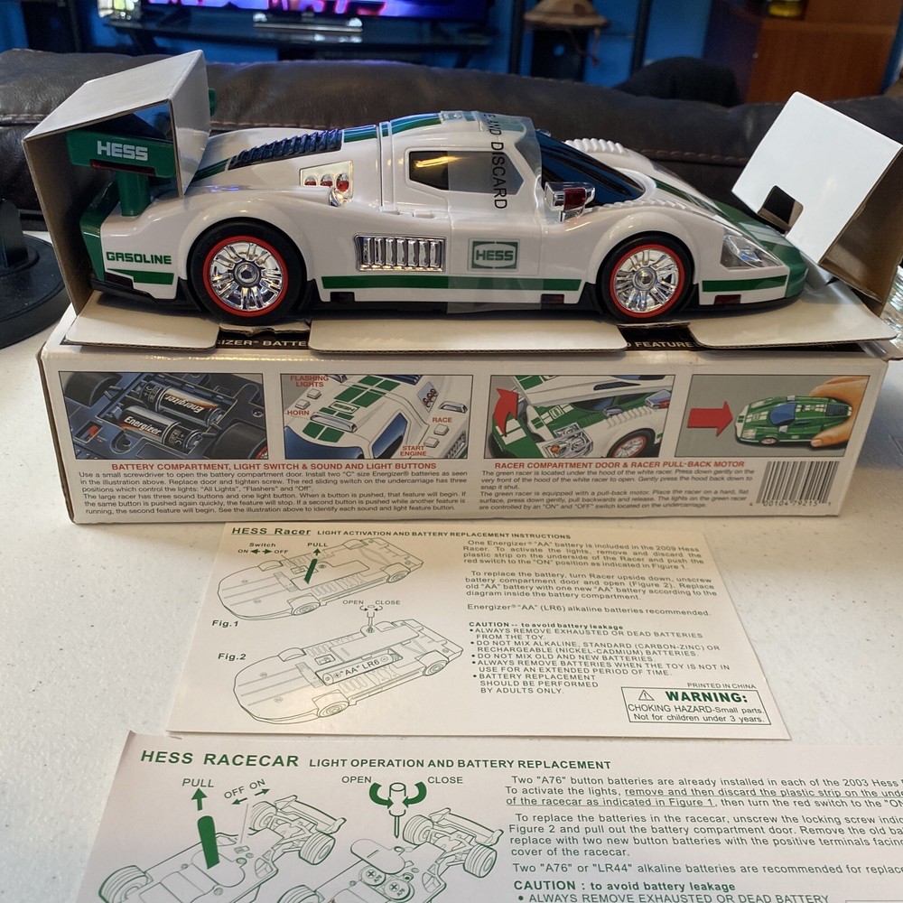 HESS 2009 Toy Truck Race Car and Racer - Lights & Sound - NEW IN BOX