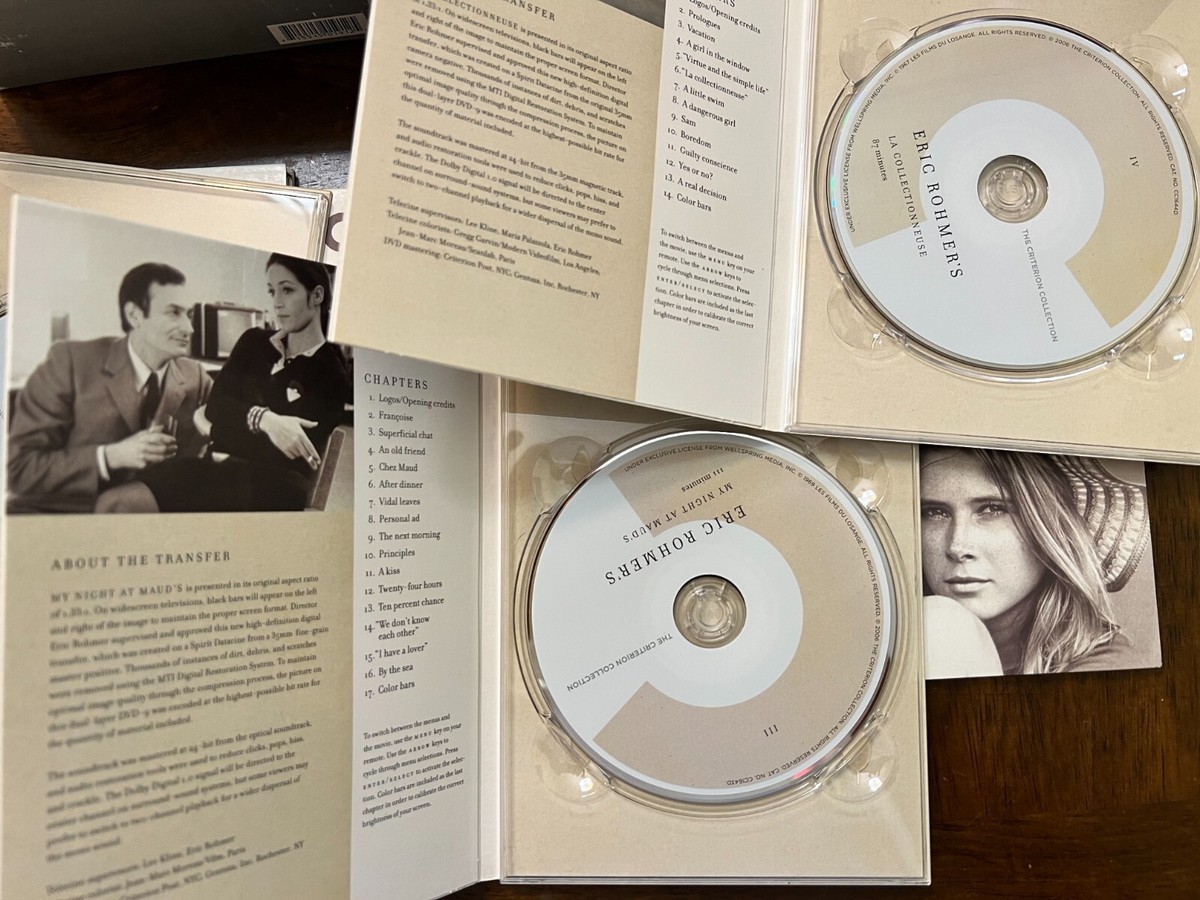 Six Moral Tales By Eric Rohmer-CRITERION, LIKE NEW (DVD, 2006, 6