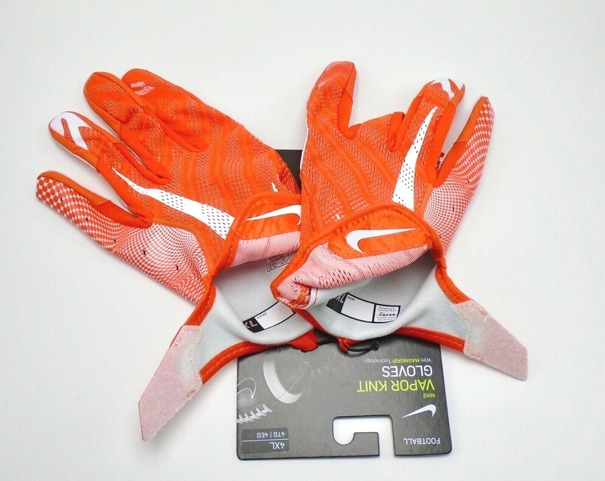 Nike Vapor Knit Football Gloves 3.0 Men's 4XL Team Orange Nike Vapor Knit Football Gloves 3.0 Men's 4XL Team Orange