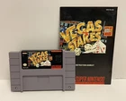 Vegas Stakes (Super Nintendo) SNES Cartridge and Manual Tested and Working