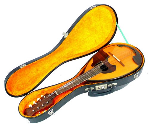 Japan Kunishima NO.20 Bowlback Solid Spruce Rosewood Mandolin Hard Case, OJMN184 - Picture 6 of 10