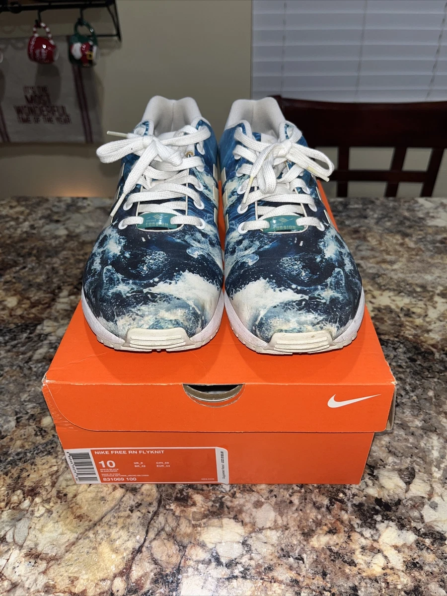 ZX Flux Ocean Waves Blue White Size 10.5 M19846 | eBay