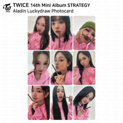 TWICE 14th Mini Album STRATEGY Aladin Lucky Draw Photocard KPOP K