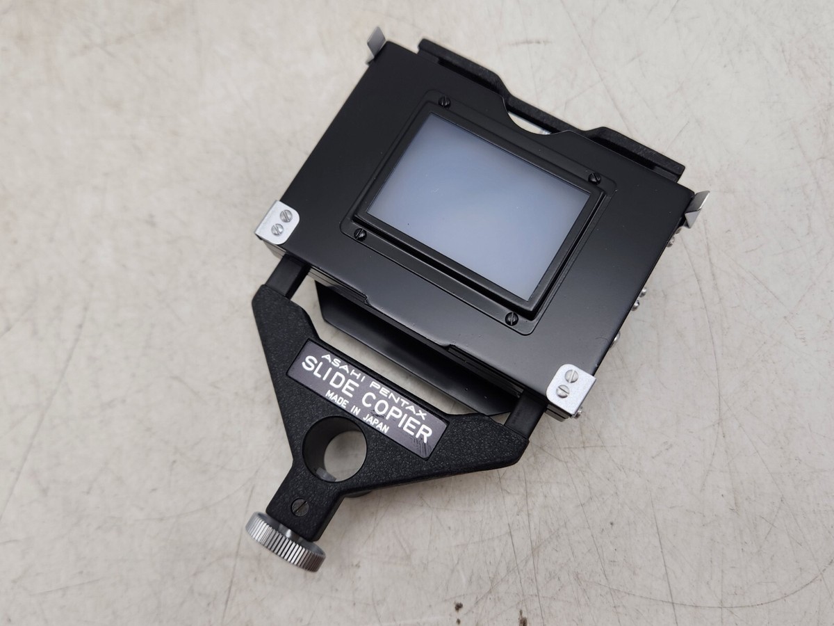 ほぼ新品 Pentax AUTO-BELLOWS + SLIDE COPIER Almost Unused] Asahi Pentax Auto Bellows Slide Copier SET w