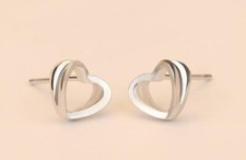 Adorable Love Heart Tiny Silver SP Stud Earring