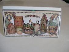 Country baskets and birdhouse Vinyl Checkbook cover