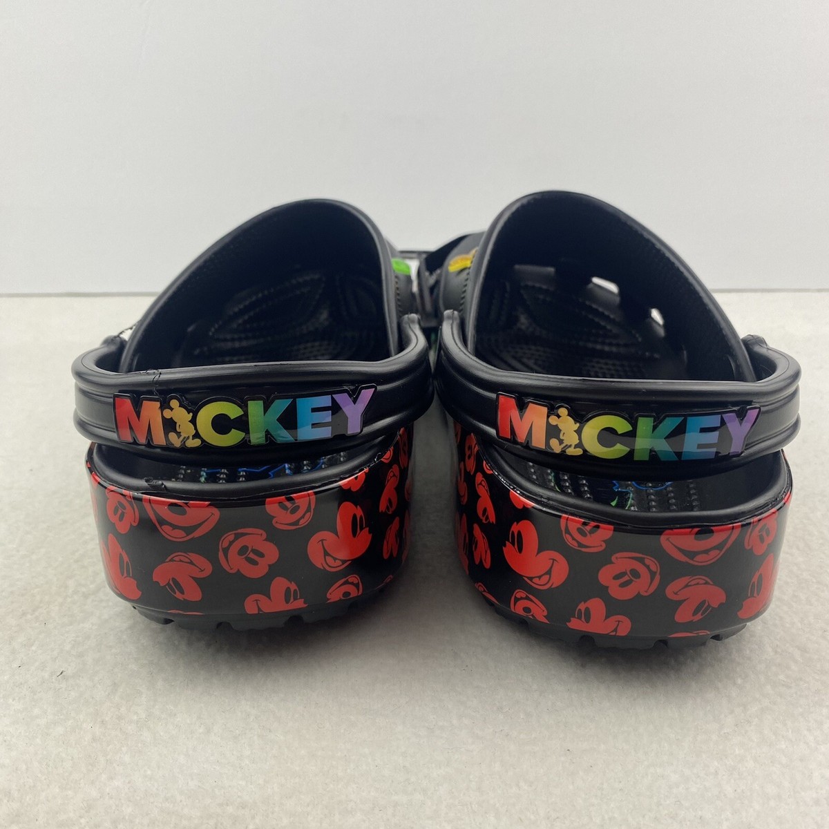 Disney LGBTQ Crocs Black Rainbow Pride Mickey Mouse Clogs Mens 13 NEW Fast Ship Amazon.com | Crocs Kids main image 4