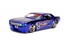 1965 FORD MUSTANG #5 "L. JOHN'S RACING", BLUE 1/24 DIECAST CAR JADA TOYS 30527