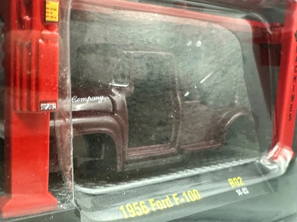 M2 Model Kit 1956 Ford F100 Wrecker Tow Truck, Maroon, R02, 1:64, NIB - Image 3 of 4