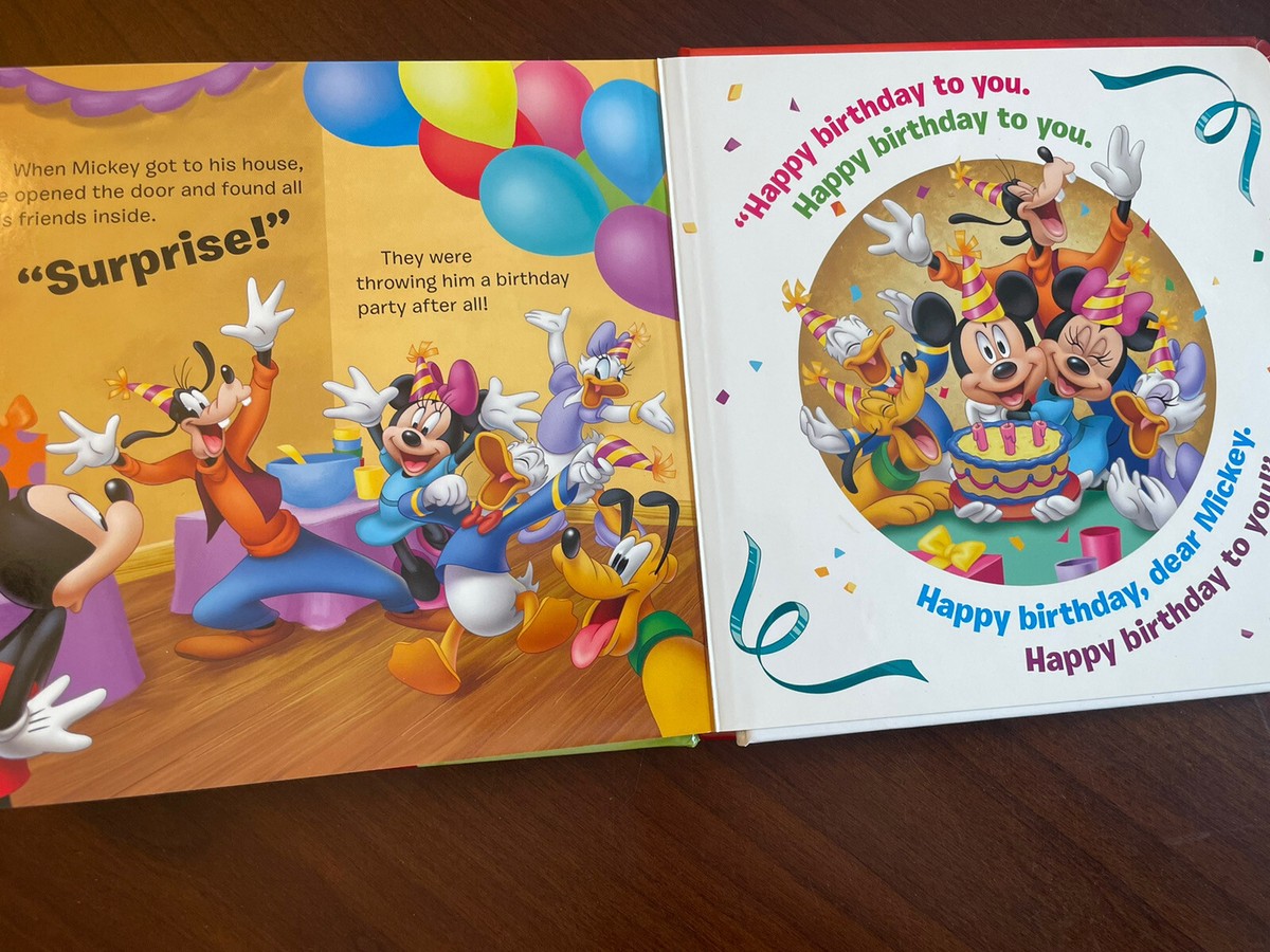 確認用◆洋書☆朗読CD付きボードブック『ハッピーバースデー ミッキー！』◆ Happy Birthday Mickey & Friends Read-Along Storybook & CD
