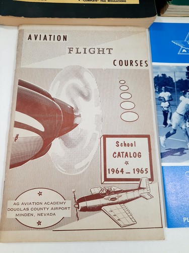 Vtg Aviation Book Airplane Pilot Lot Student Manuals Regulations 1960s 3 Books - Picture 4 of 7