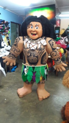 Maui Moana Mascot Costume Character Party Halloween Cosplay Hawaiian Man Adult Ebay Maui Moana Mascot Costume Character Party Halloween Cosplay Hawaiian Man Adult Ebay