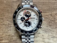 SEIKO Sportura SSC359P1 Solar Chronograph White Dial OEM Strap Included