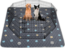 Washable Puppy Dog Pee Pad, 2PCS 100 Waterproof Whelping Training Mat for Puppy