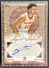 2025-26 Topps Basketball Zaccharie Risacher Signed and Sealed Auto #BSI-ZR