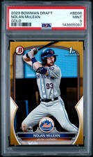 Nolan McLean 2023 Bowman 1st Gold /50 RARE CLEAN PSA 9 MINT 🔥🔥🔥