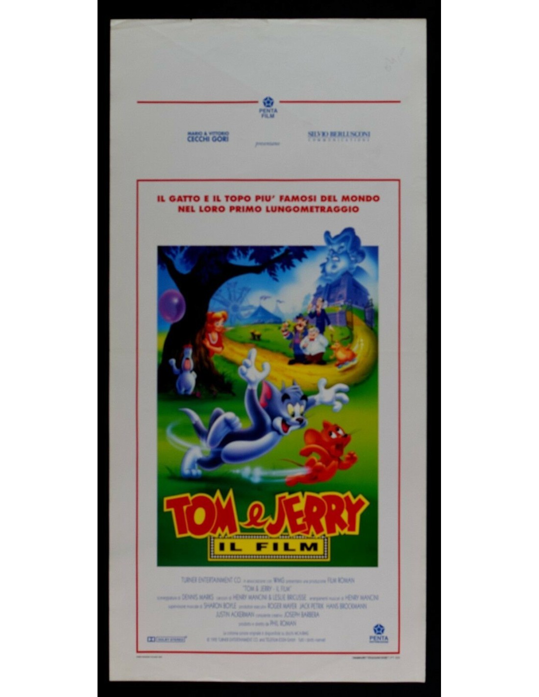 Locandina originale film Tom e Jerry: il film (1992) - Regia di Phil Roman