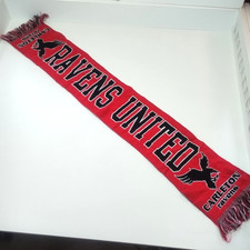 Carleton University Ravens United Knit Scarf by Bambams Basketball Red/Black