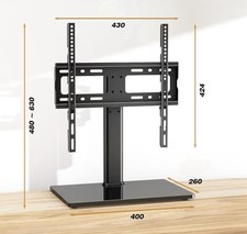 Universal Table Top TV Stand, Swivel TV Stand for 26-55 inch-Height Adjustable