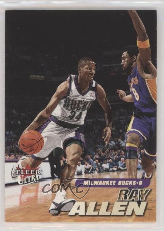 2000-01 Fleer Ultra (Guarded by ) Ray Allen Kobe Bryant #162 HOF 0tj8