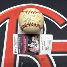 Ken Griffey Jr Sr Autographed AL OMLB JSA COA Signed Baseball Seattle Mariners