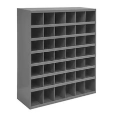 Durham Mfg 360-95 Pigeonhole Bin Unit, 33.75 In W X 12 In D X 42 In H, 42