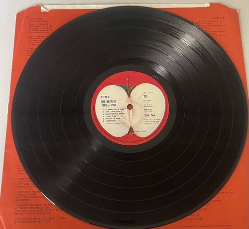 THE BEATLES : Red 2 x Double Album : apple 🍏 1962 -66 original compilation - Picture 6 of 11