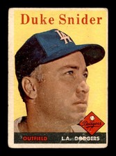 1958 Topps #88 Duke Snider   G/VG X3260732