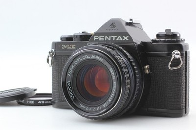 Black [Opt Near MINT] PENTAX ME 35mm SLR Film Camera SMC M 50mm F/1.7 From JAPAN
