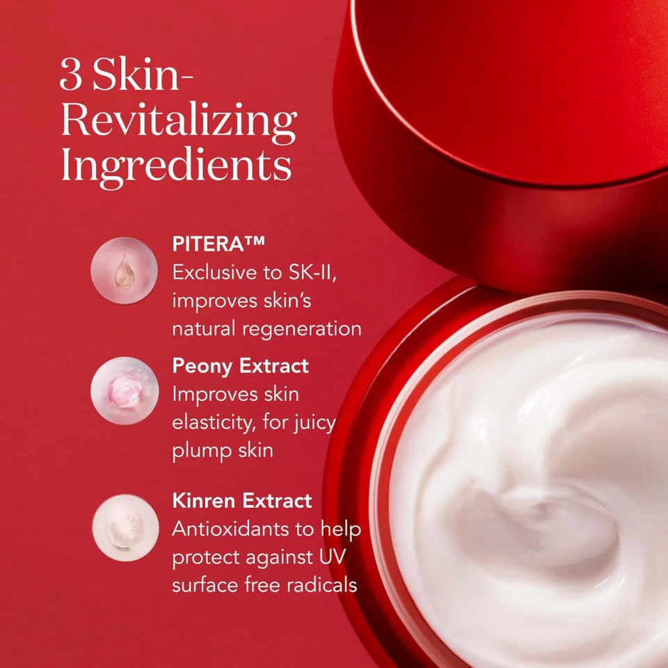 SK-II Skinpower Crema Avanzada 2.7oz / 80g - Crema Hidratante Facial Antienvejecimiento Nueva Foto 3 de 4