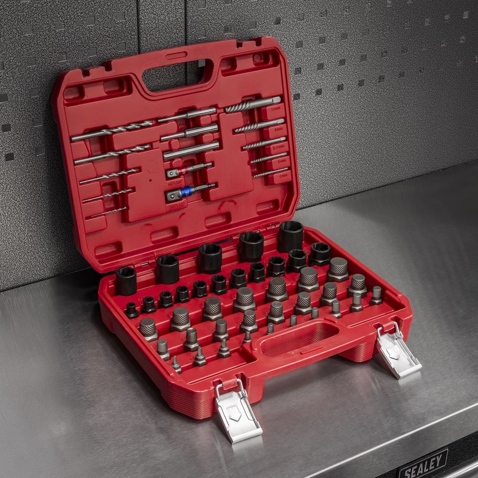 Sealey Master Mutter Bolzen Schraubenausdreher Set 56pc Interne & Bits AK8156 - Bild 3 von 4