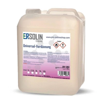 ERSOLIN Universalverdünnung 5L Waschverdünnung Reinigungverdünnung Pinselreiniger