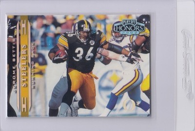 2002 Playoff Honors JEROME BETTIS O's Foil Parallel 038/100 #74 Steelers