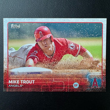 Topps 2015 Mike Trout Sliding #300 Angels MLB Baseball Base Set