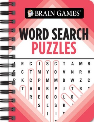 Brain Games - To Go - Word Search Puzzles (Red) - Spiral-bound - GOOD