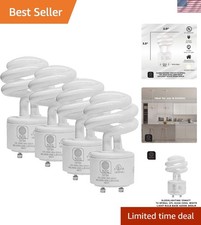 Energy-Efficient 13W GU24 Light Bulbs - Listed, 4200K Cool White, 4 Pack
