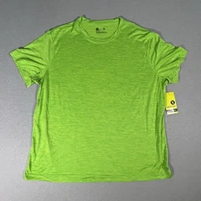 Xersion Power Tee Shirt color green melange size XXL NWT Workout