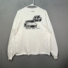 Vintage 80s Watkins Glen Racing Porsche 911 IMSA T Shirt Long Sleeve Size XL