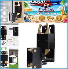 Heavy Duty 2 Way Farm Gate Latch Rust Resistant for Round Tube Gates Black