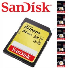 SanDisk EXTREME scheda di memoria SD 4K UHD 32 GB 64 GB 128 GB 256 GB memory card V30 U3
